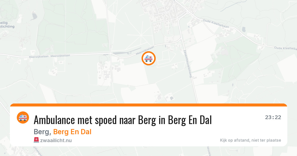Ambulance met spoed naar Berg in Berg En Dal — 24 jun 2026