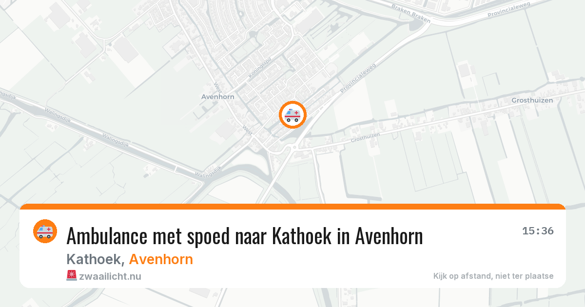 Ambulance met spoed naar Kathoek in Avenhorn — 4 jul 2026