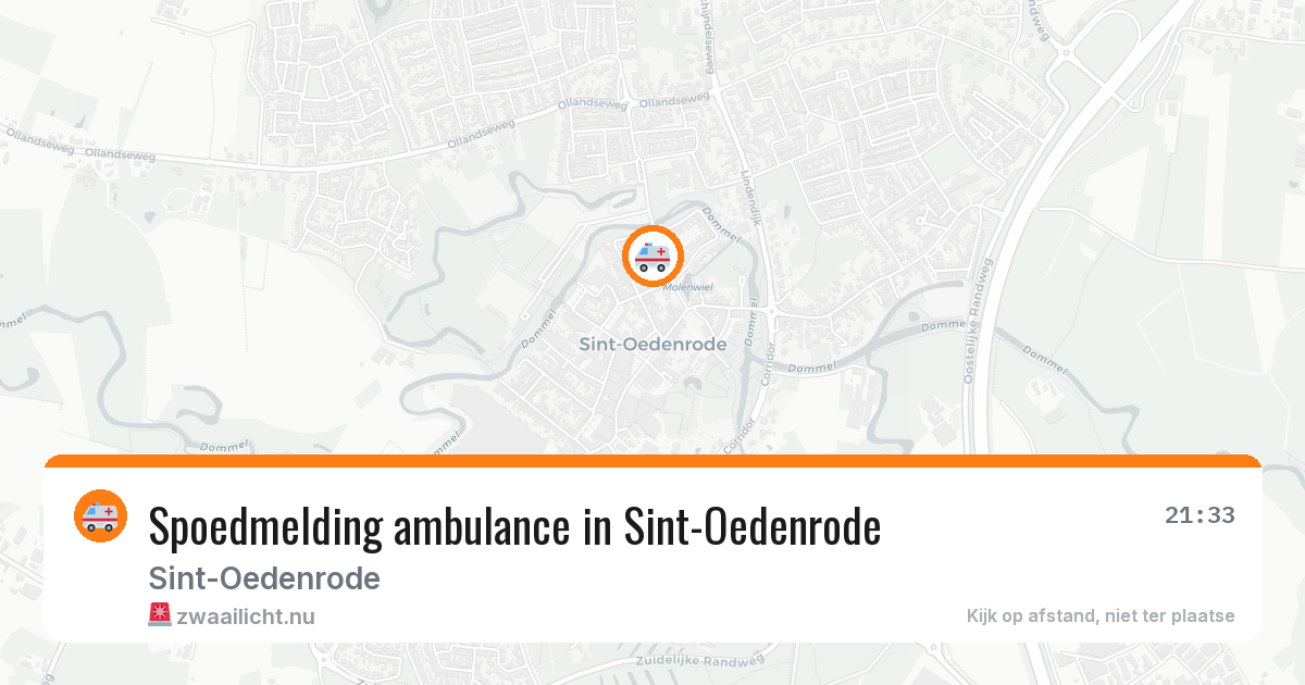 Spoedmelding ambulance in Sint-Oedenrode — 14 jul 2026