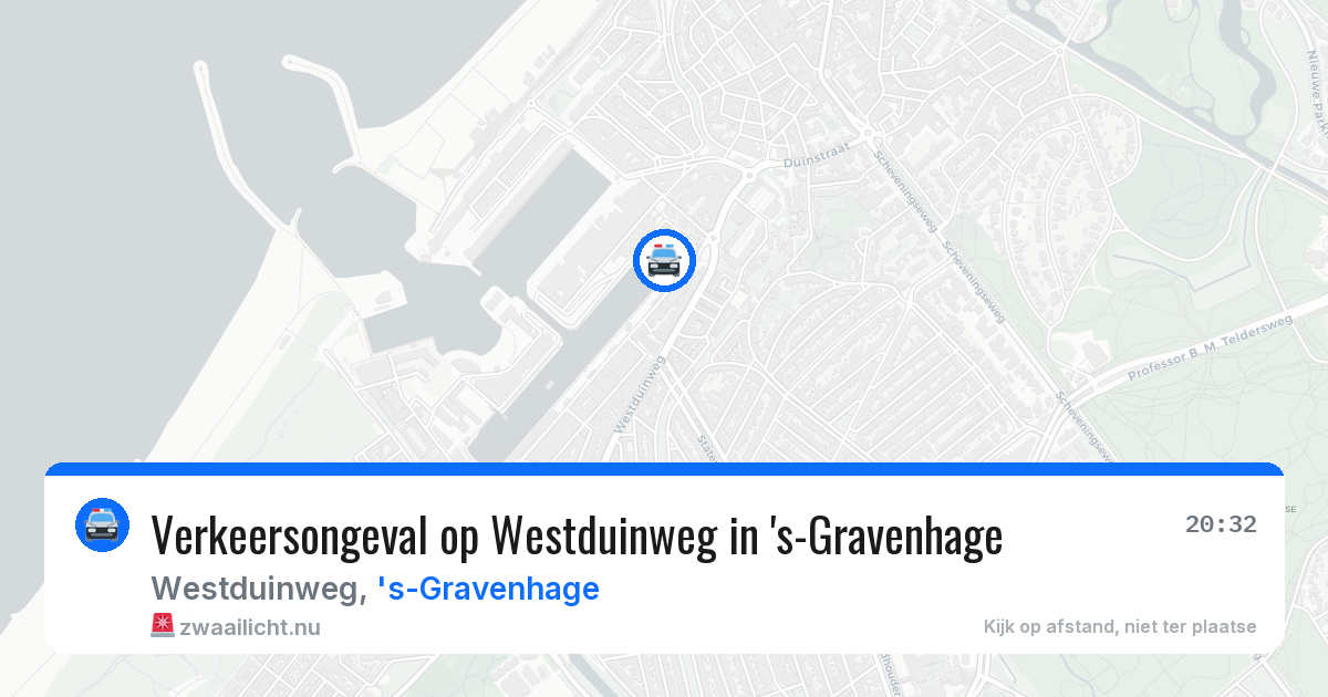 Verkeersongeval op Westduinweg in 's-Gravenhage — 21 mei 2026
