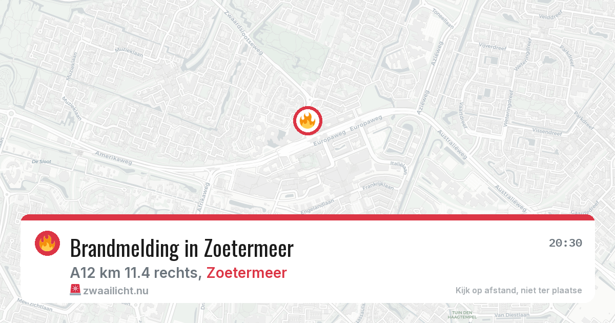 Brandmelding in Zoetermeer — 7 jun 2026