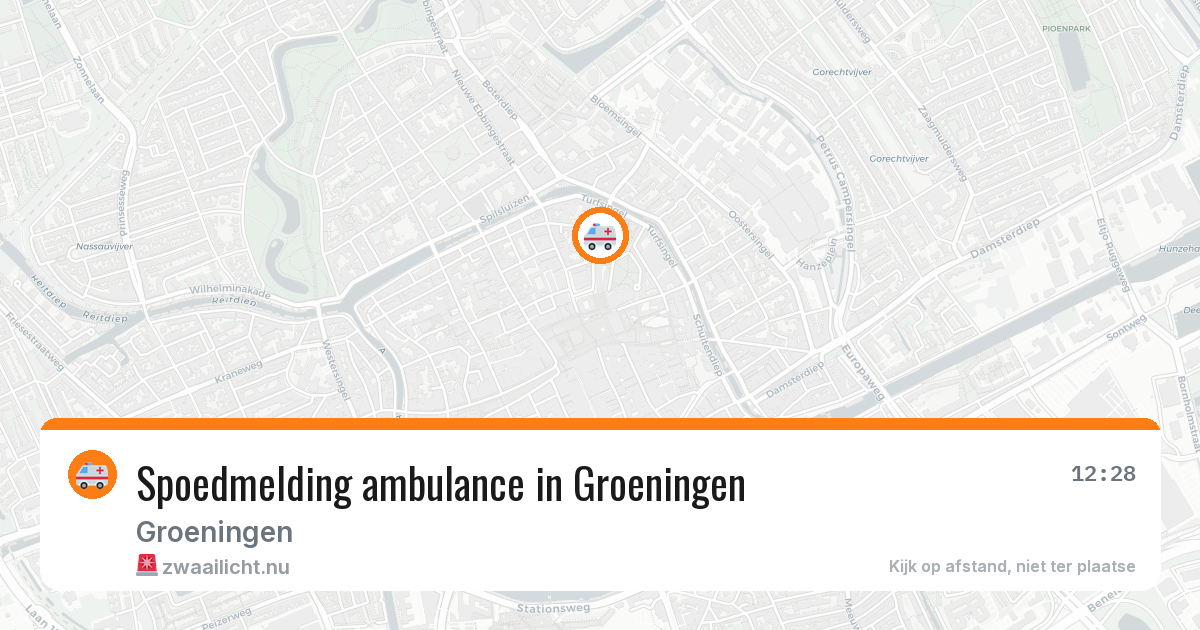 Spoedmelding ambulance in Groeningen — 15 jul 2026