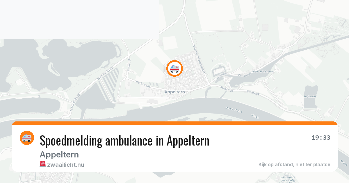 Spoedmelding ambulance in Appeltern — 24 mei 2026