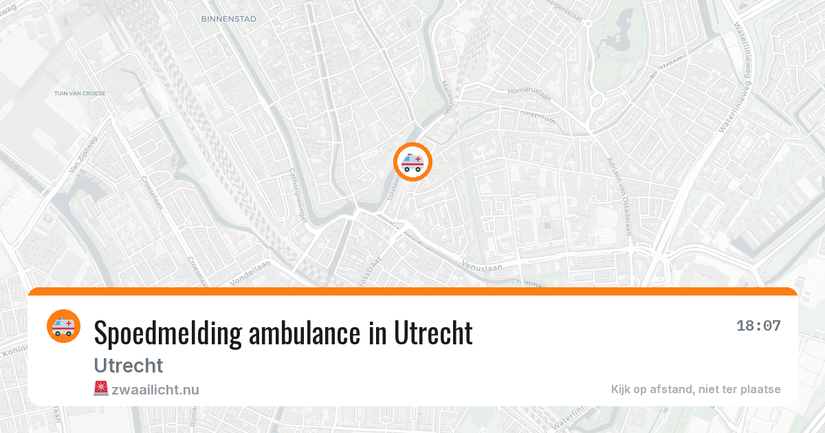 Spoedmelding ambulance in Utrecht — 11 jul 2026