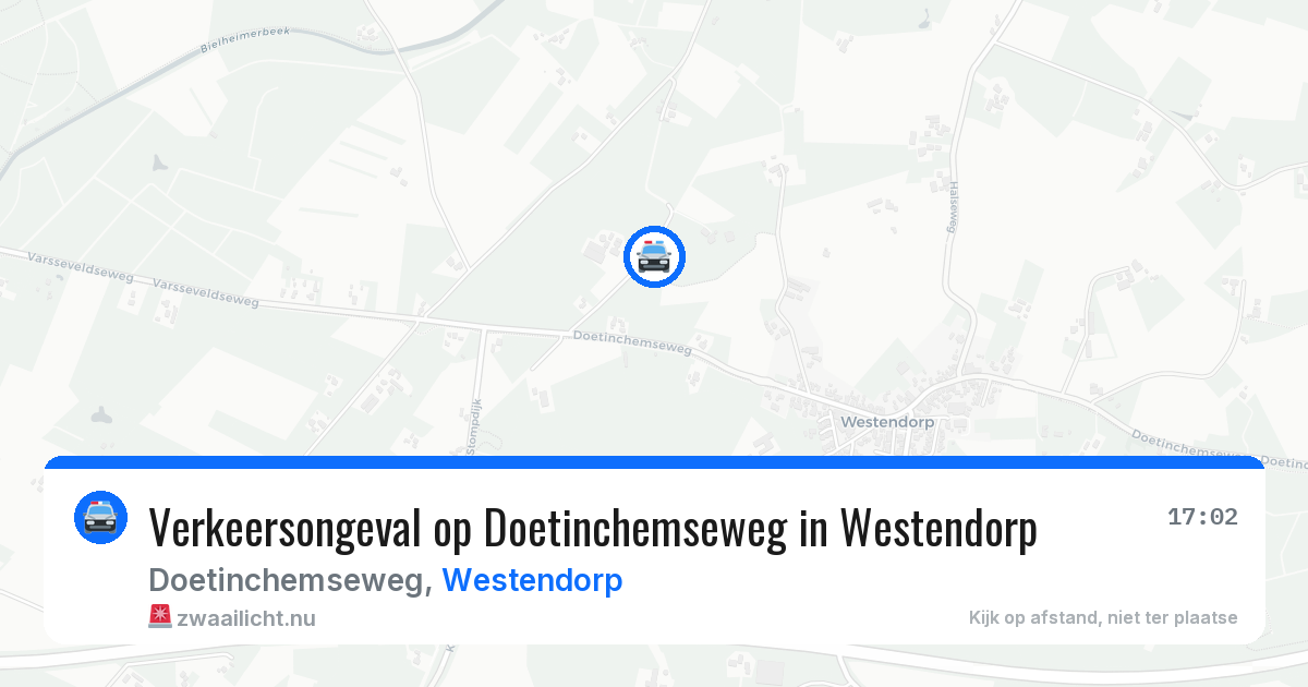 Verkeersongeval op Doetinchemseweg in Westendorp — 22 mei 2026