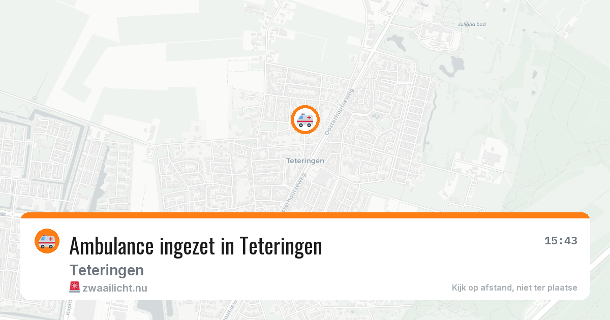 Ambulance ingezet in Teteringen — 14 jul 2026