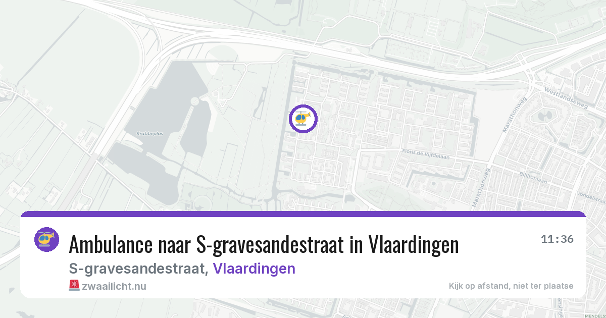 Ambulance naar S-gravesandestraat in Vlaardingen — 21 jul 2026
