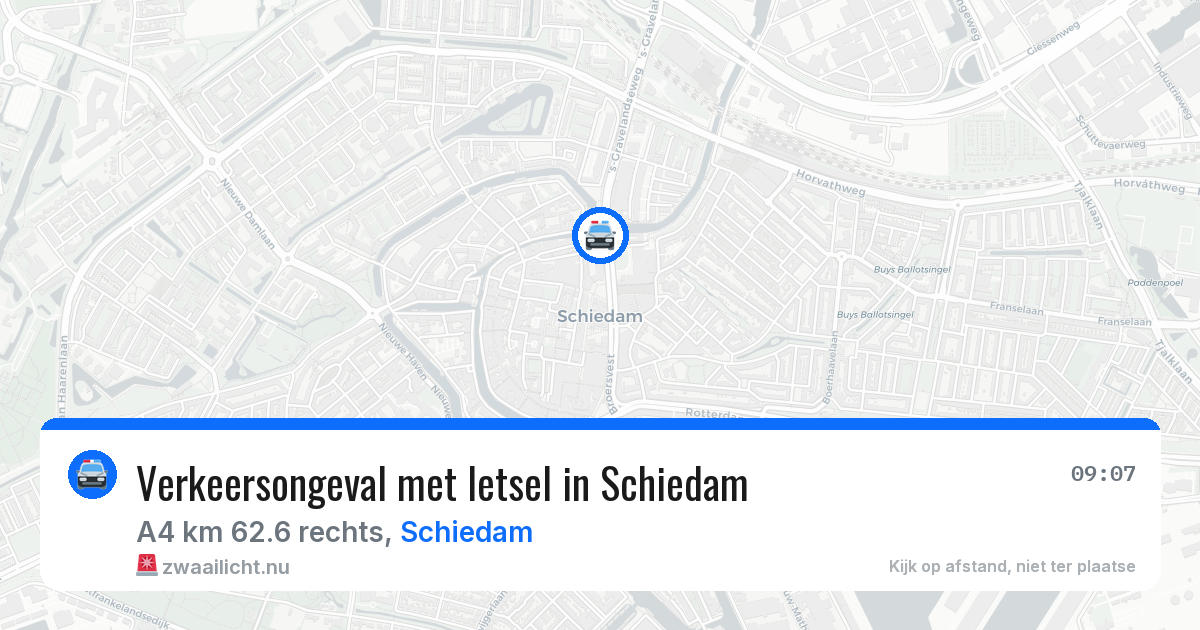 Verkeersongeval met letsel in Schiedam — 12 mei 2026