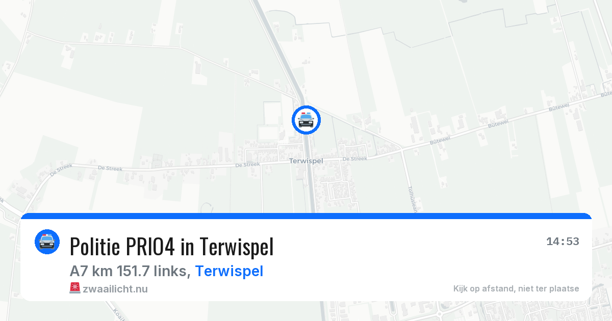 Politie PRIO4 in Terwispel — 14 mrt 2026 | 🚨 Zwaailicht.nu