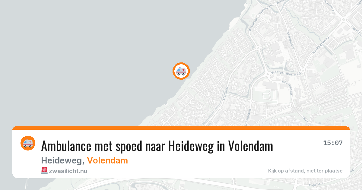 Ambulance met spoed naar Heideweg in Volendam — 27 jan 2026