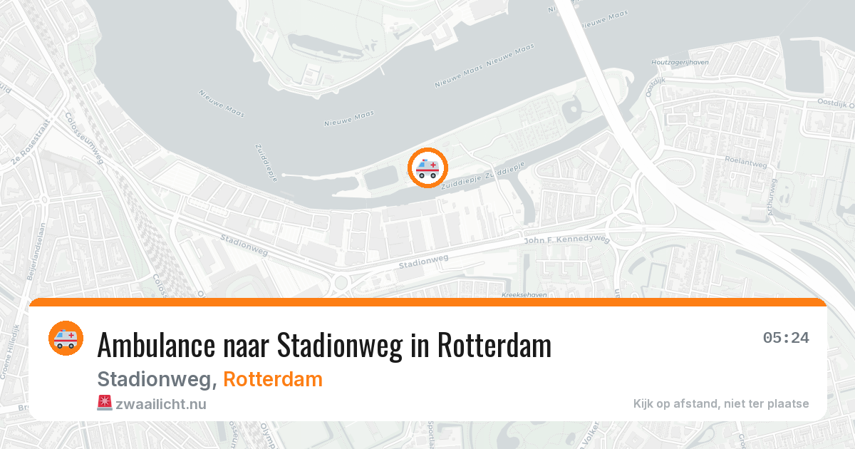 Ambulance naar Stadionweg in Rotterdam — 19 jul 2026