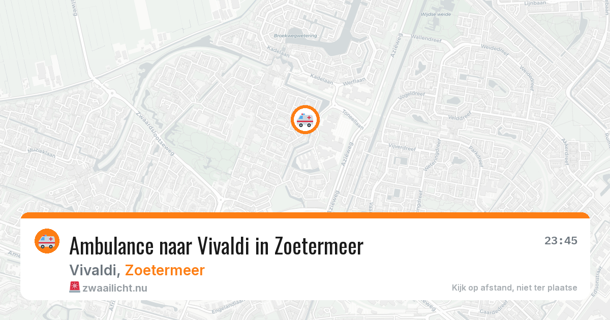 Ambulance naar Vivaldi in Zoetermeer — 10 jul 2026