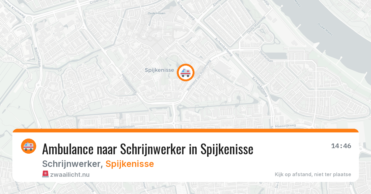 Ambulance naar Schrijnwerker in Spijkenisse — 7 mei 2026