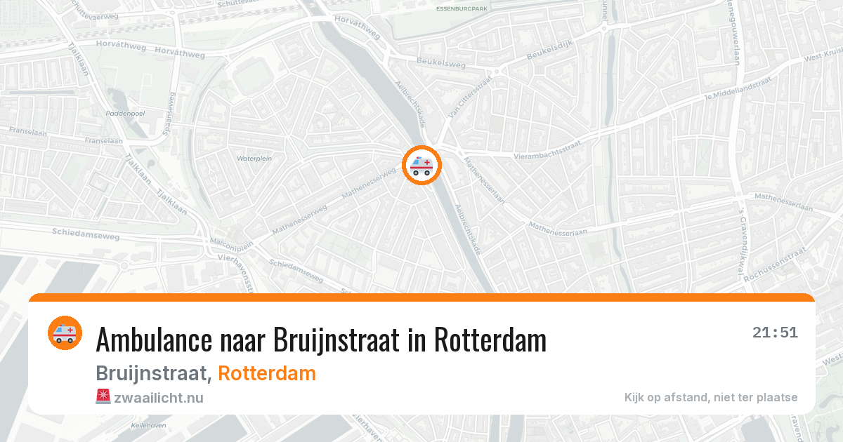 Ambulance naar Bruijnstraat in Rotterdam — 27 mei 2026