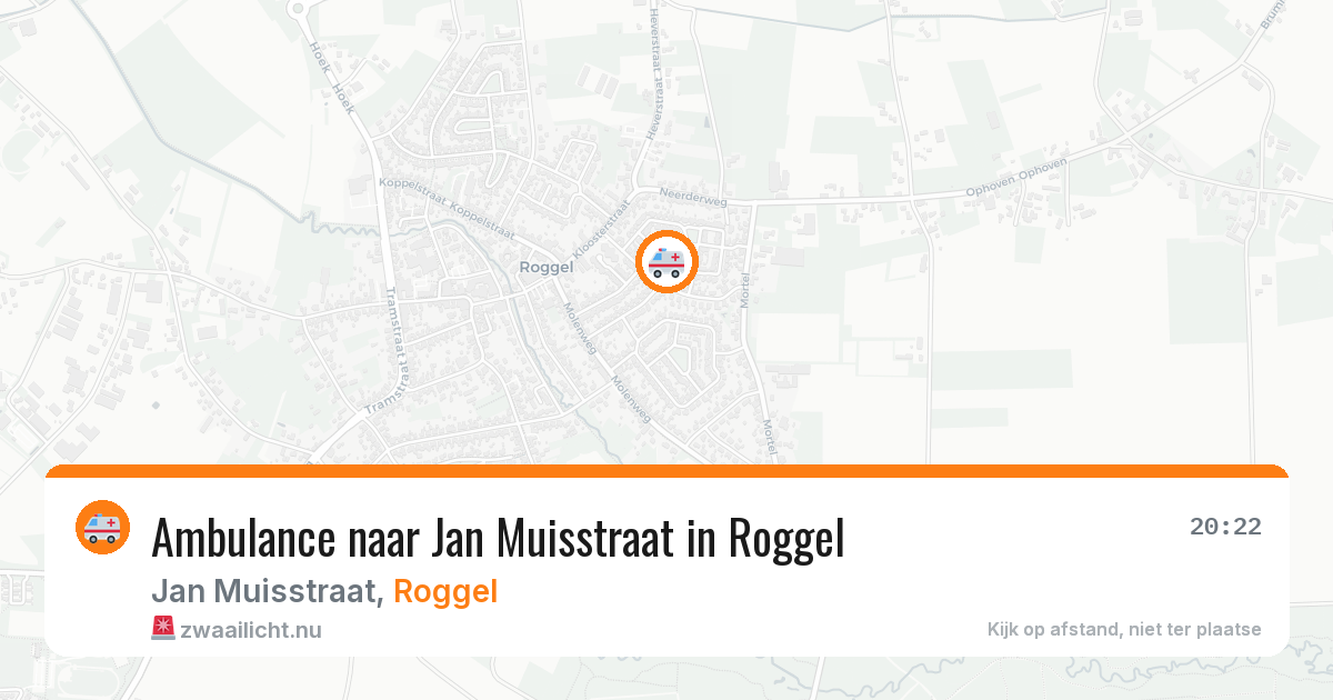 Ambulance naar Jan Muisstraat in Roggel — 2 jul 2026