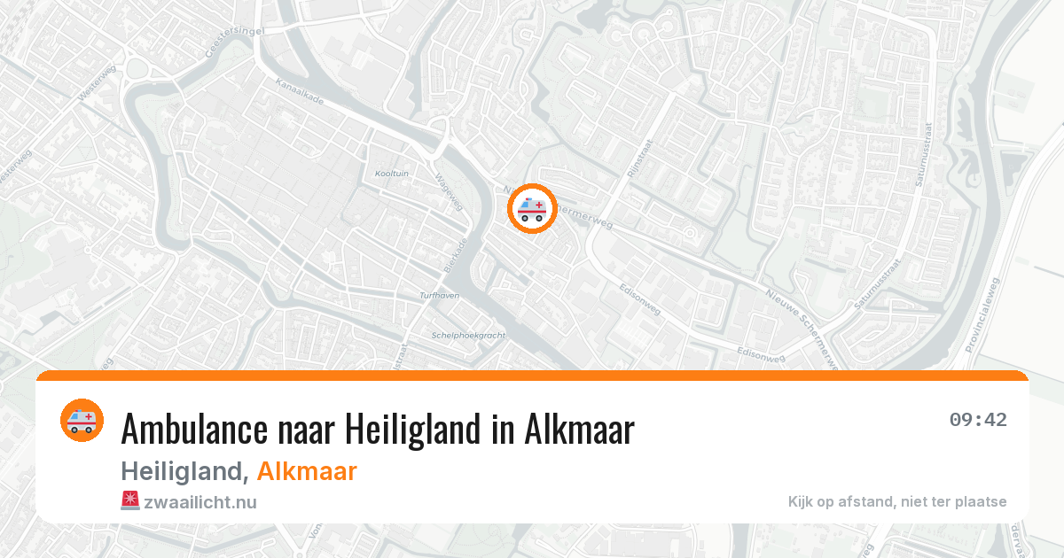Ambulance naar Heiligland in Alkmaar — 25 jul 2026