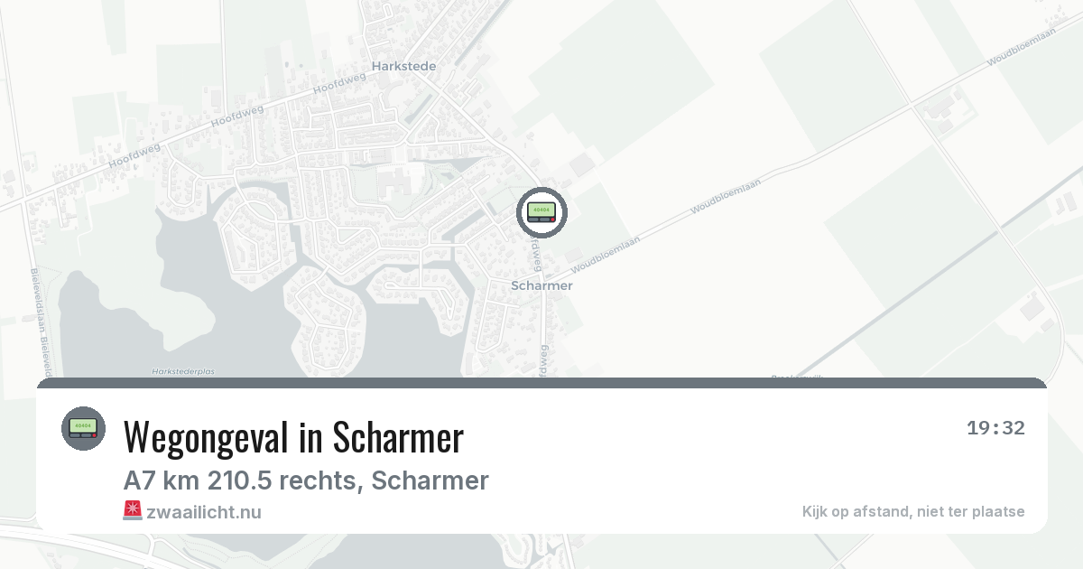 Wegongeval in Scharmer — 22 feb 2026