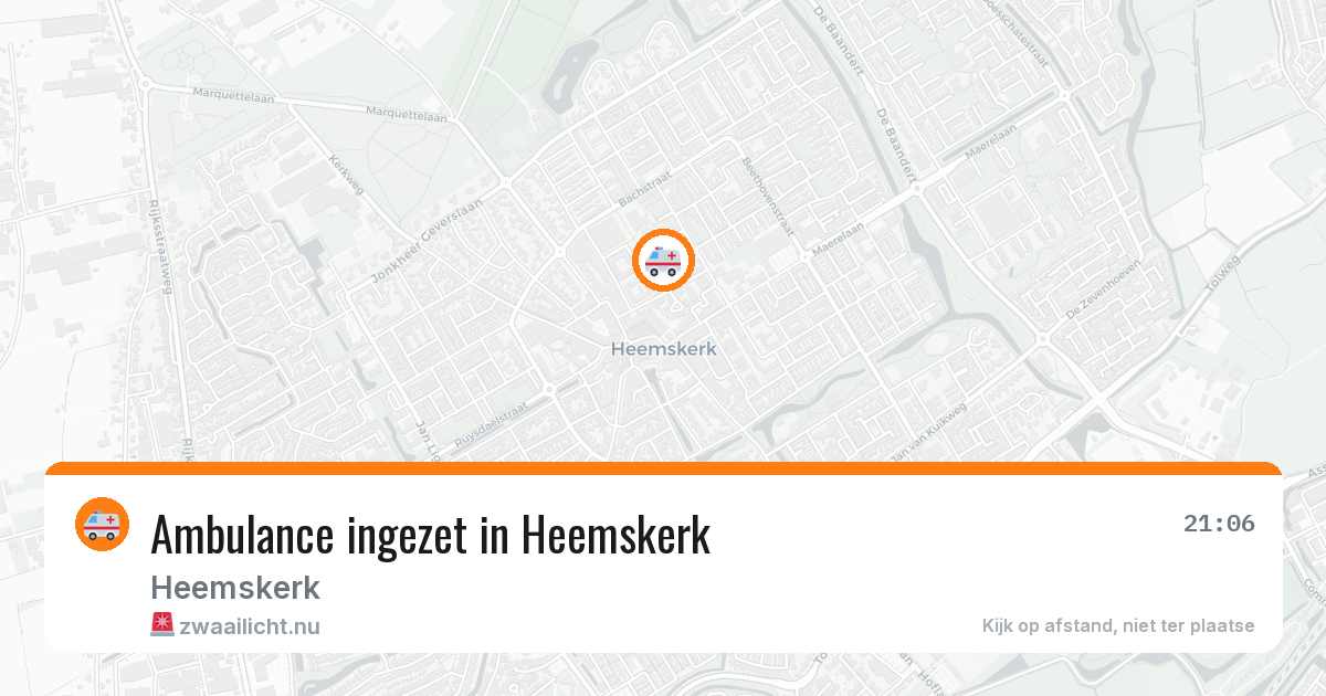 Ambulance ingezet in Heemskerk — 25 apr 2026