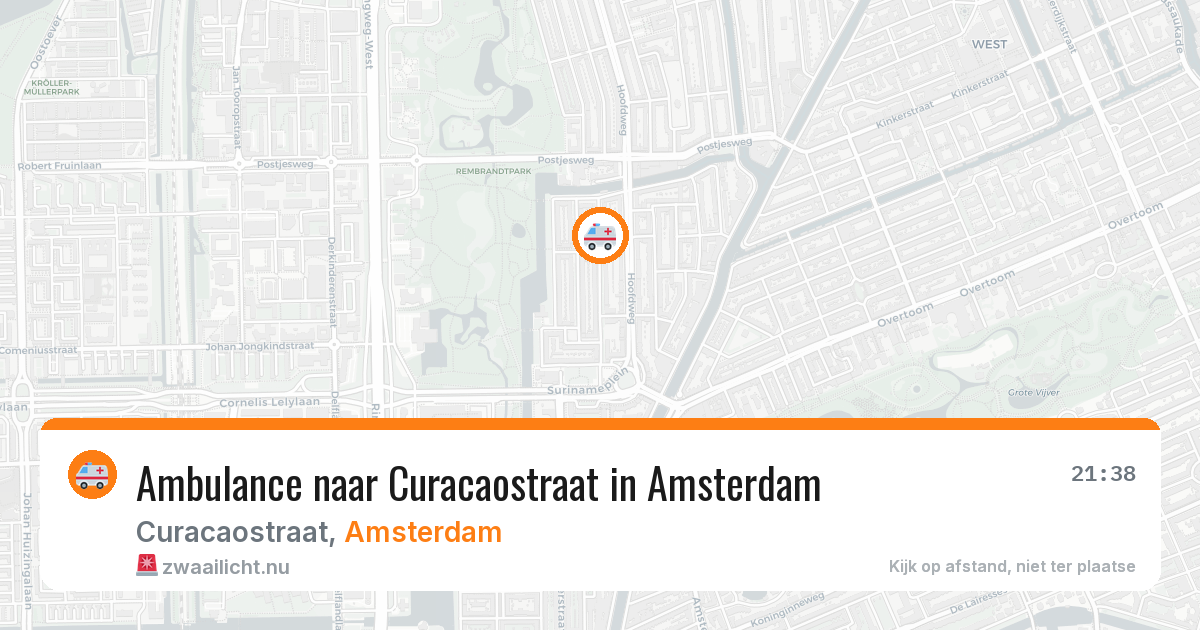 Ambulance naar Curacaostraat in Amsterdam — 26 mei 2026