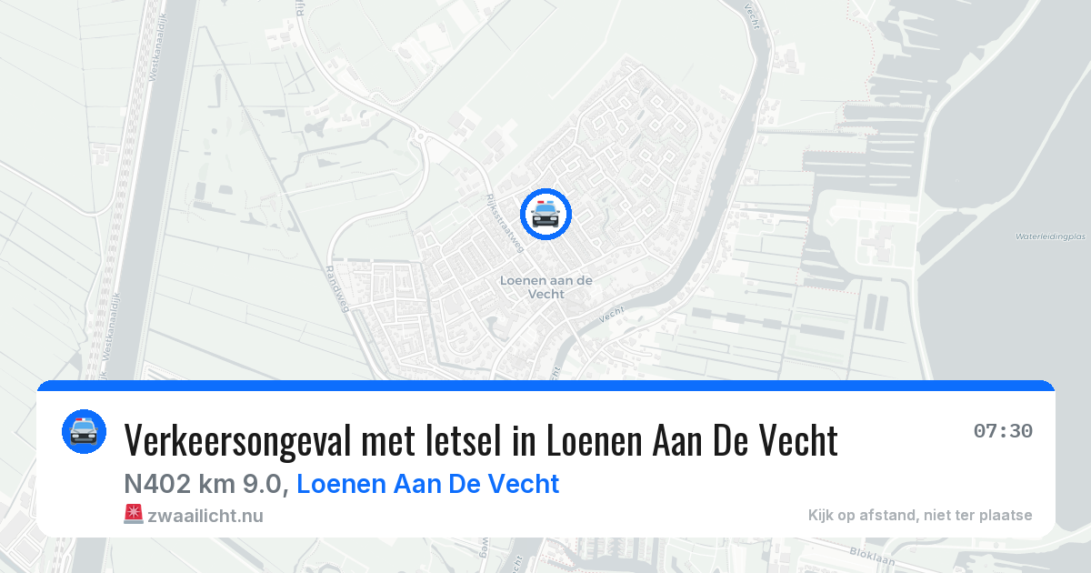 Verkeersongeval met letsel in Loenen Aan De Vecht — 13 jul 2026