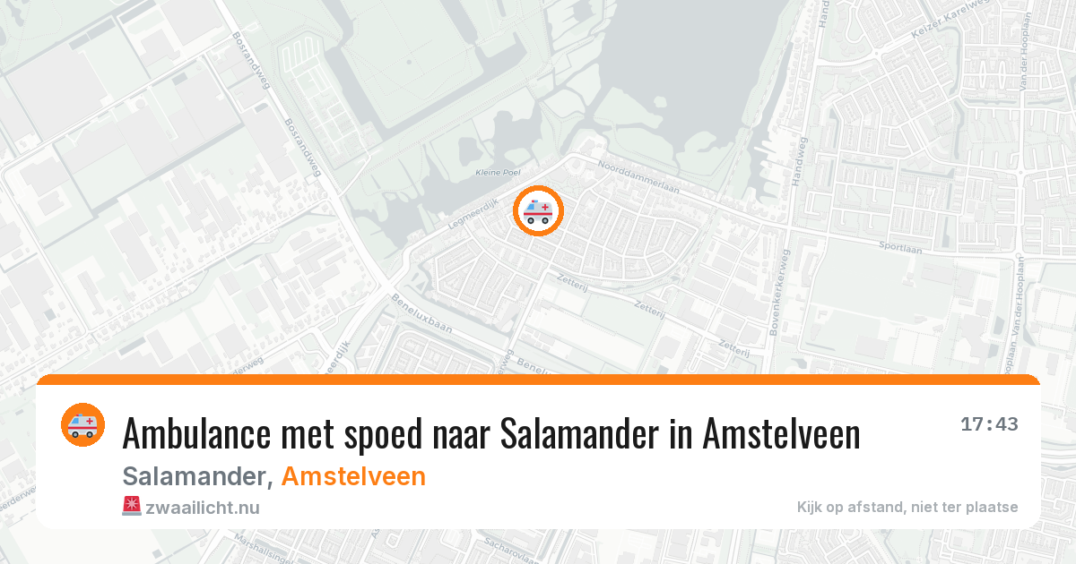 Ambulance met spoed naar Salamander in Amstelveen — 25 jul 2026