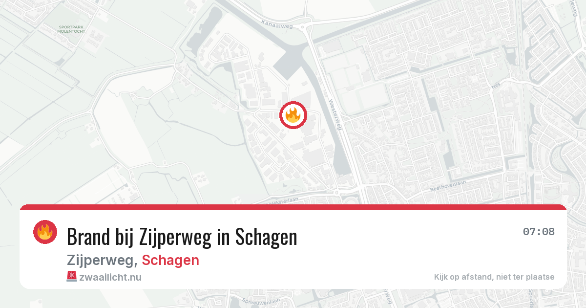 Brand bij Zijperweg in Schagen — 20 mei 2026