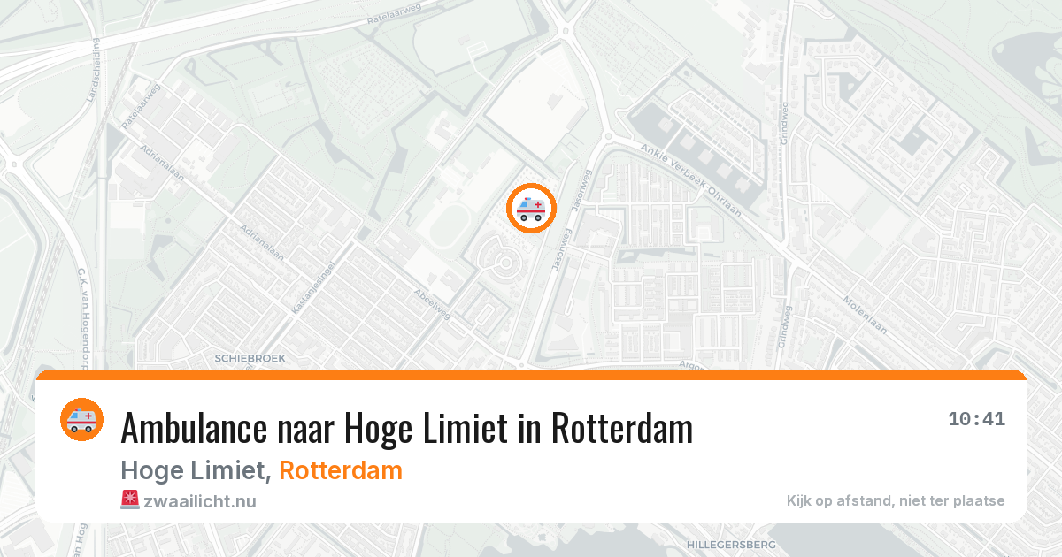 Ambulance naar Hoge Limiet in Rotterdam — 6 jun 2026
