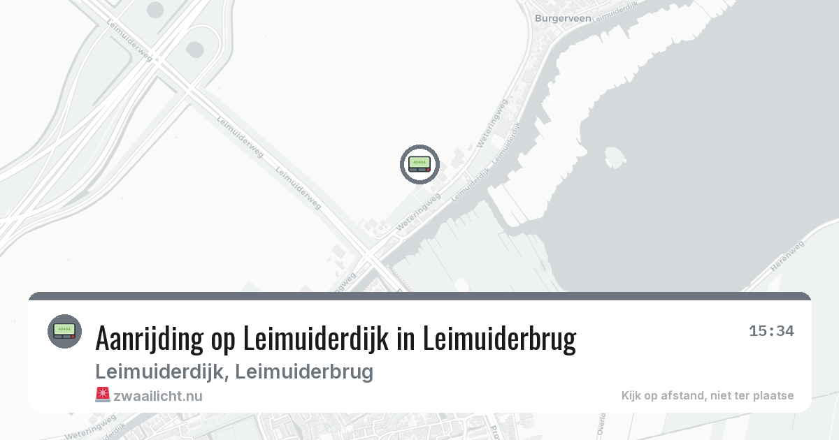 Aanrijding op Leimuiderdijk in Leimuiderbrug — 5 mrt 2026