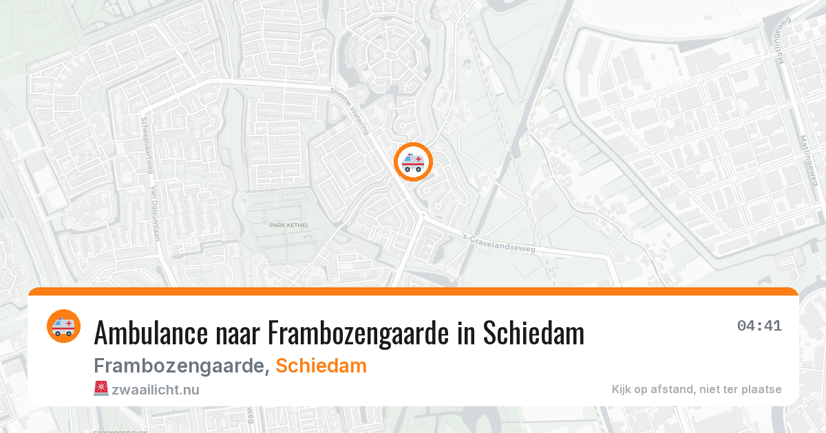 Ambulance naar Frambozengaarde in Schiedam — 31 jan 2026