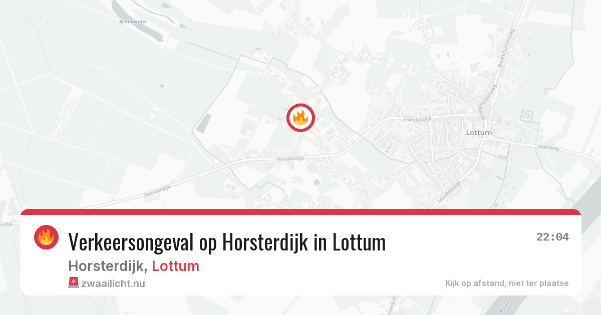 Verkeersongeval op Horsterdijk in Lottum — 10 jul 2026