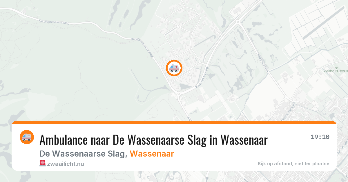 Ambulance naar De Wassenaarse Slag in Wassenaar — 14 jul 2026