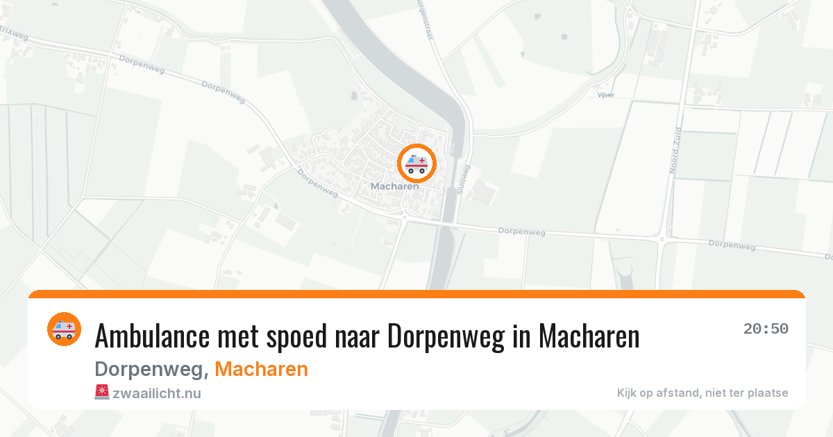 Ambulance met spoed naar Dorpenweg in Macharen — 21 mei 2026