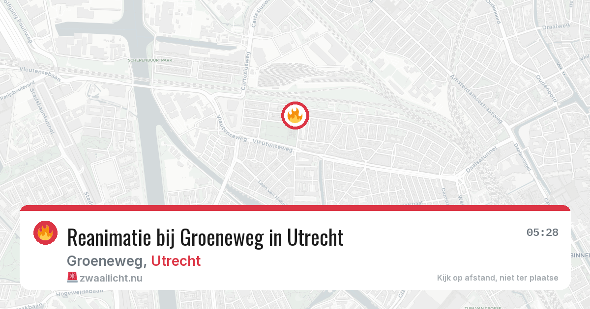 Reanimatie bij Groeneweg in Utrecht — 6 jun 2026