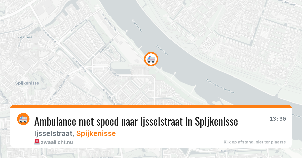 Ambulance met spoed naar Ijsselstraat in Spijkenisse — 25 jul 2026