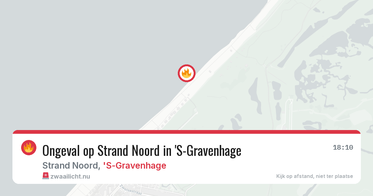 Ongeval op Strand Noord in 'S-Gravenhage — 25 mei 2026