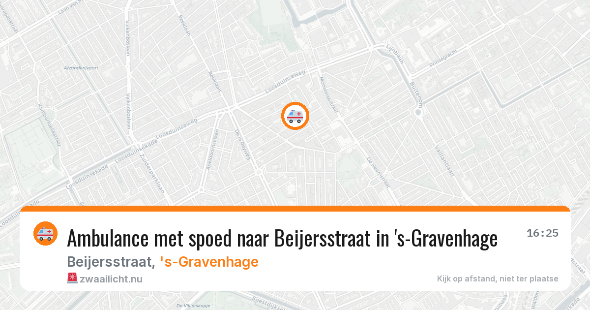 Ambulance met spoed naar Beijersstraat in 's-Gravenhage — 10 jul 2026