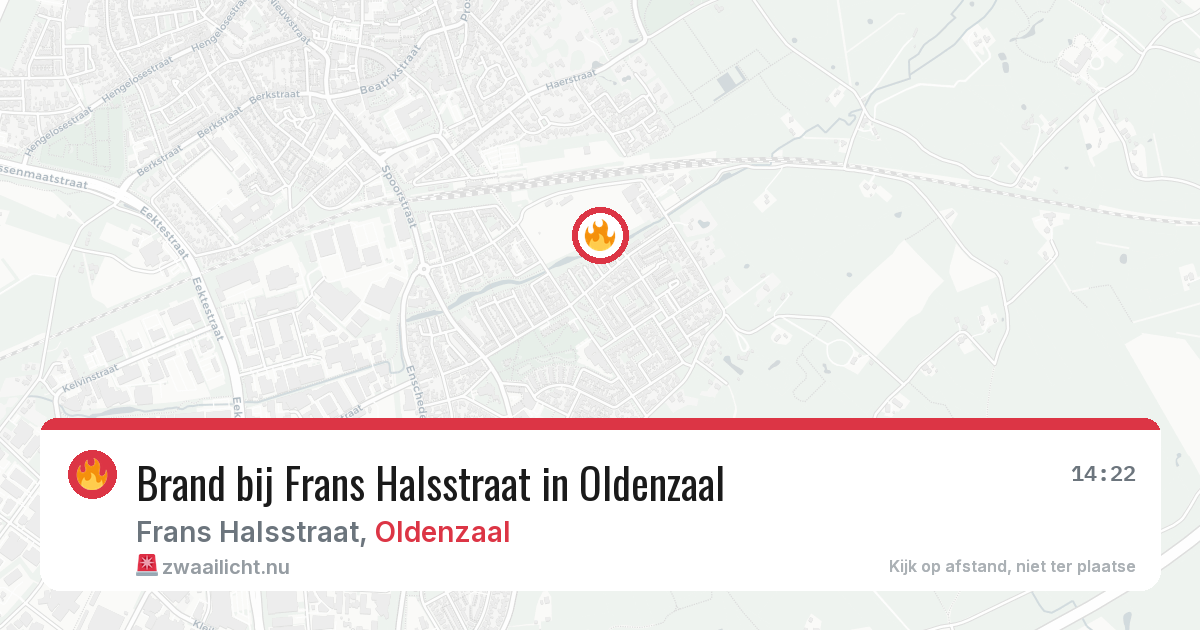 Brand bij Frans Halsstraat in Oldenzaal — 28 mei 2026