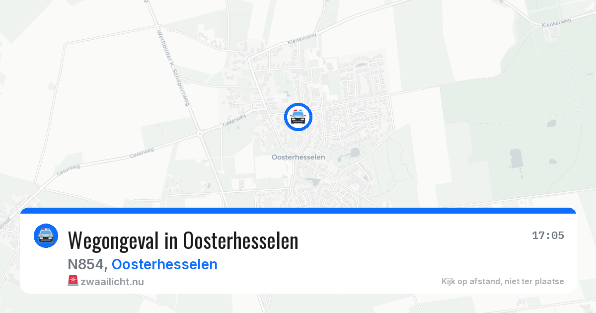 Wegongeval in Oosterhesselen — 8 jul 2026