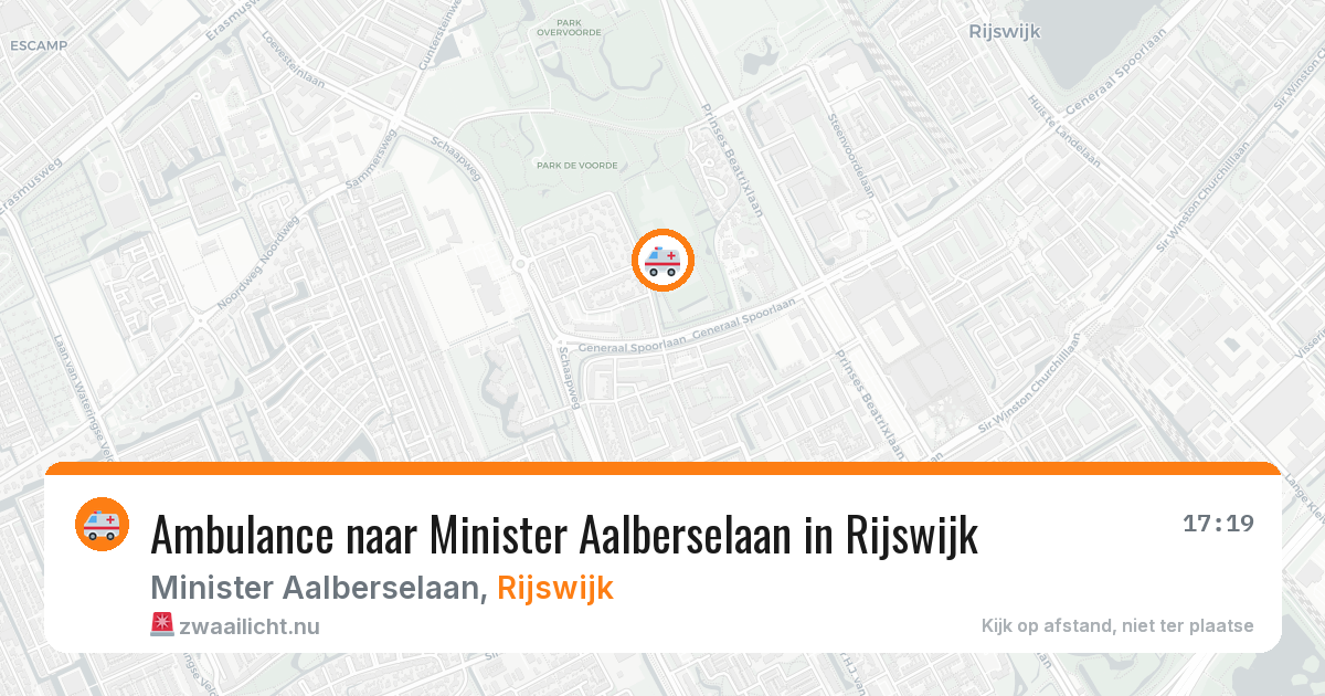 Ambulance naar Minister Aalberselaan in Rijswijk — 14 jul 2026
