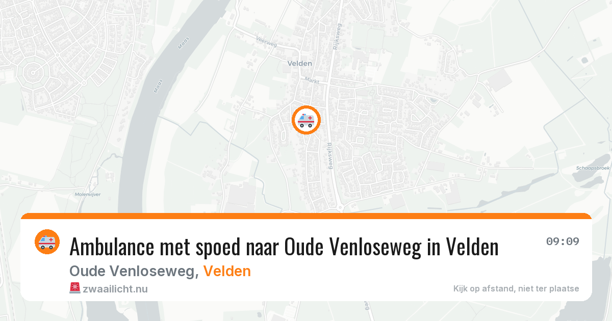 Ambulance met spoed naar Oude Venloseweg in Velden — 18 jun 2026