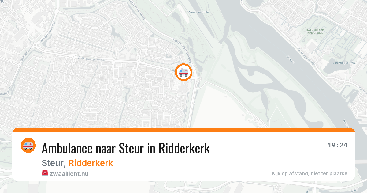 Ambulance naar Steur in Ridderkerk — 15 jul 2026