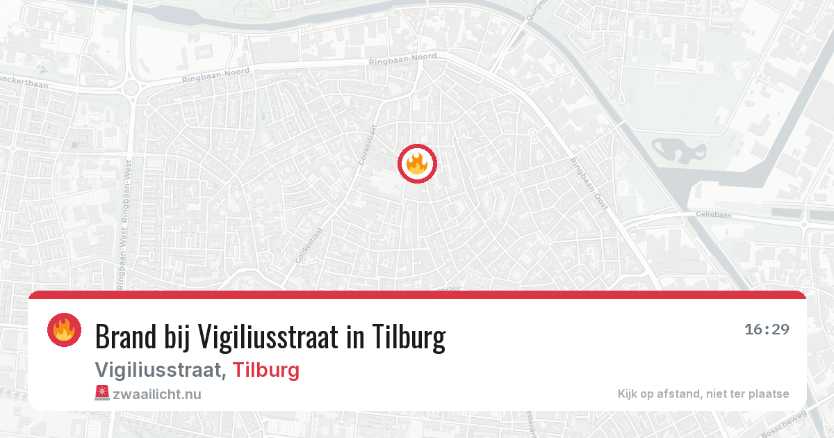 Brand bij Vigiliusstraat in Tilburg — 30 mei 2026