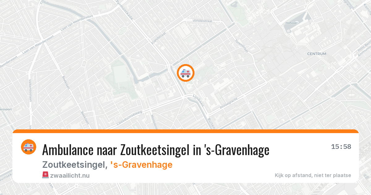 Ambulance naar Zoutkeetsingel in 's-Gravenhage — 24 jul 2026