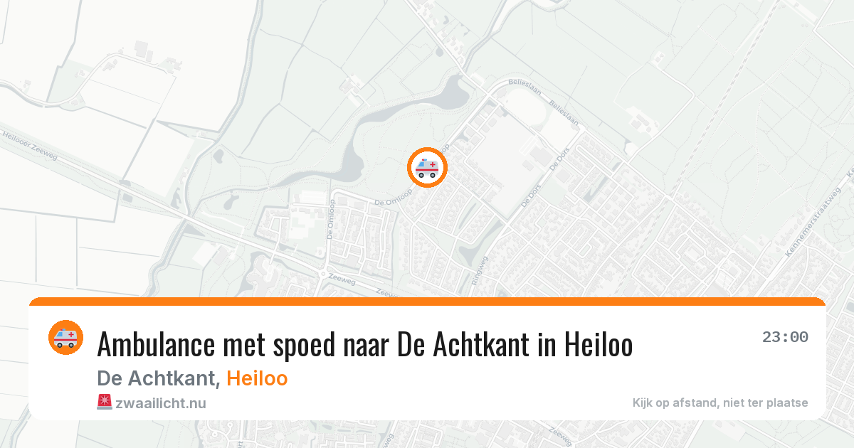 Ambulance met spoed naar De Achtkant in Heiloo — 13 jul 2026
