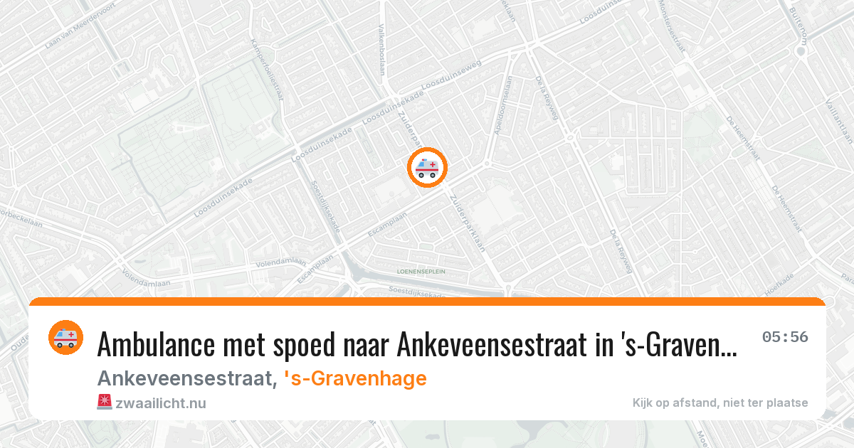 Ambulance met spoed naar Ankeveensestraat in 's-Gravenhage — 5 mei 2026