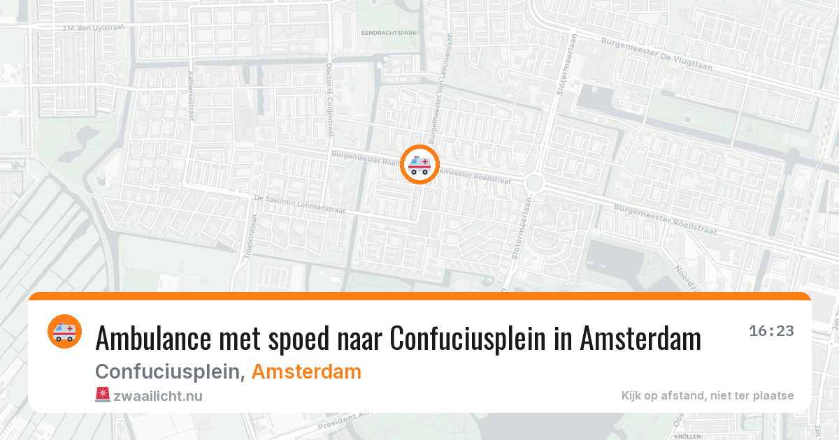 Ambulance met spoed naar Confuciusplein in Amsterdam — 12 mei 2026