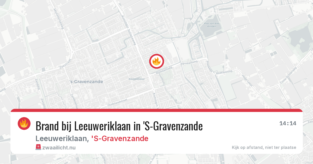 Brand bij Leeuweriklaan in 'S-Gravenzande — 6 mei 2026