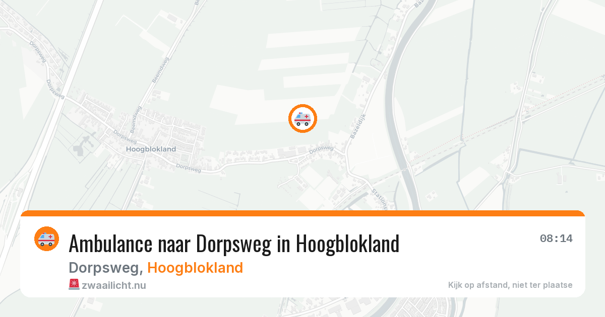 Ambulance naar Dorpsweg in Hoogblokland — 21 apr 2026