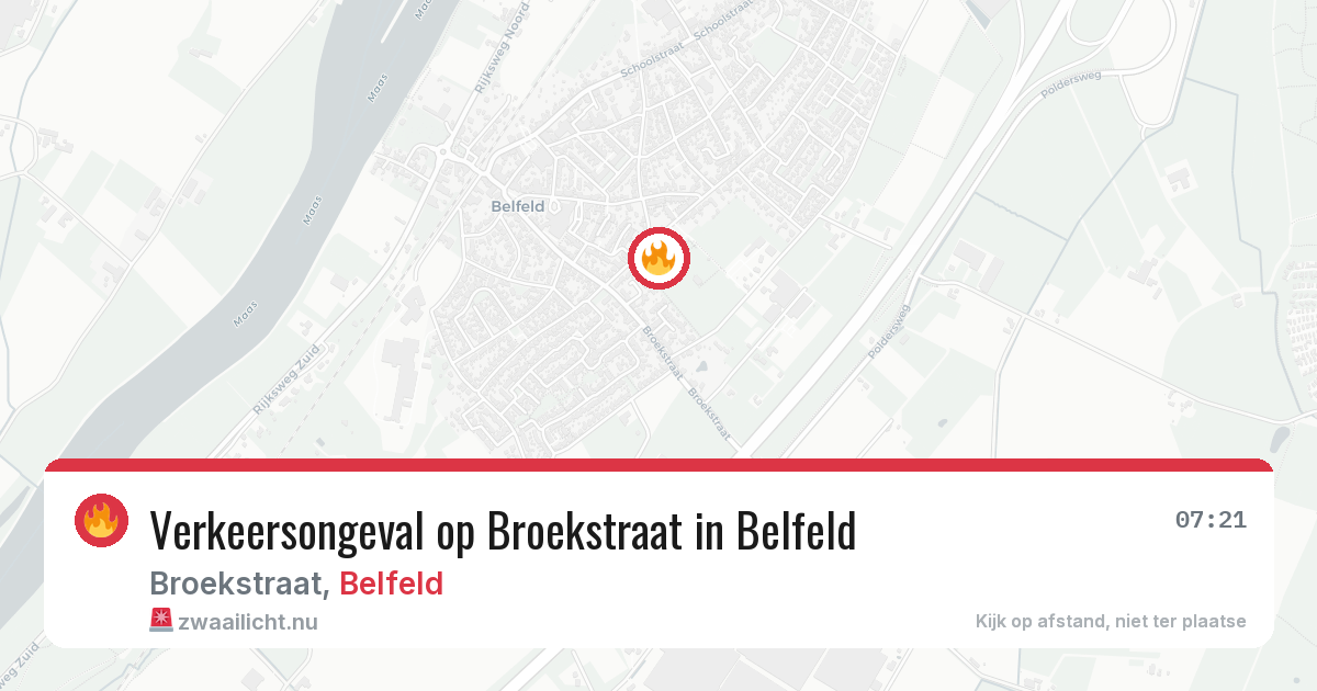 Verkeersongeval op Broekstraat in Belfeld — 28 apr 2026
