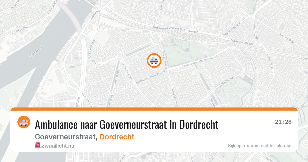 Ambulance naar Goeverneurstraat in Dordrecht — 15 mei 2026